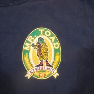 Mr Todd Men Large Old Market Omaha Blue Short‎ Sleeve Shirt Destination